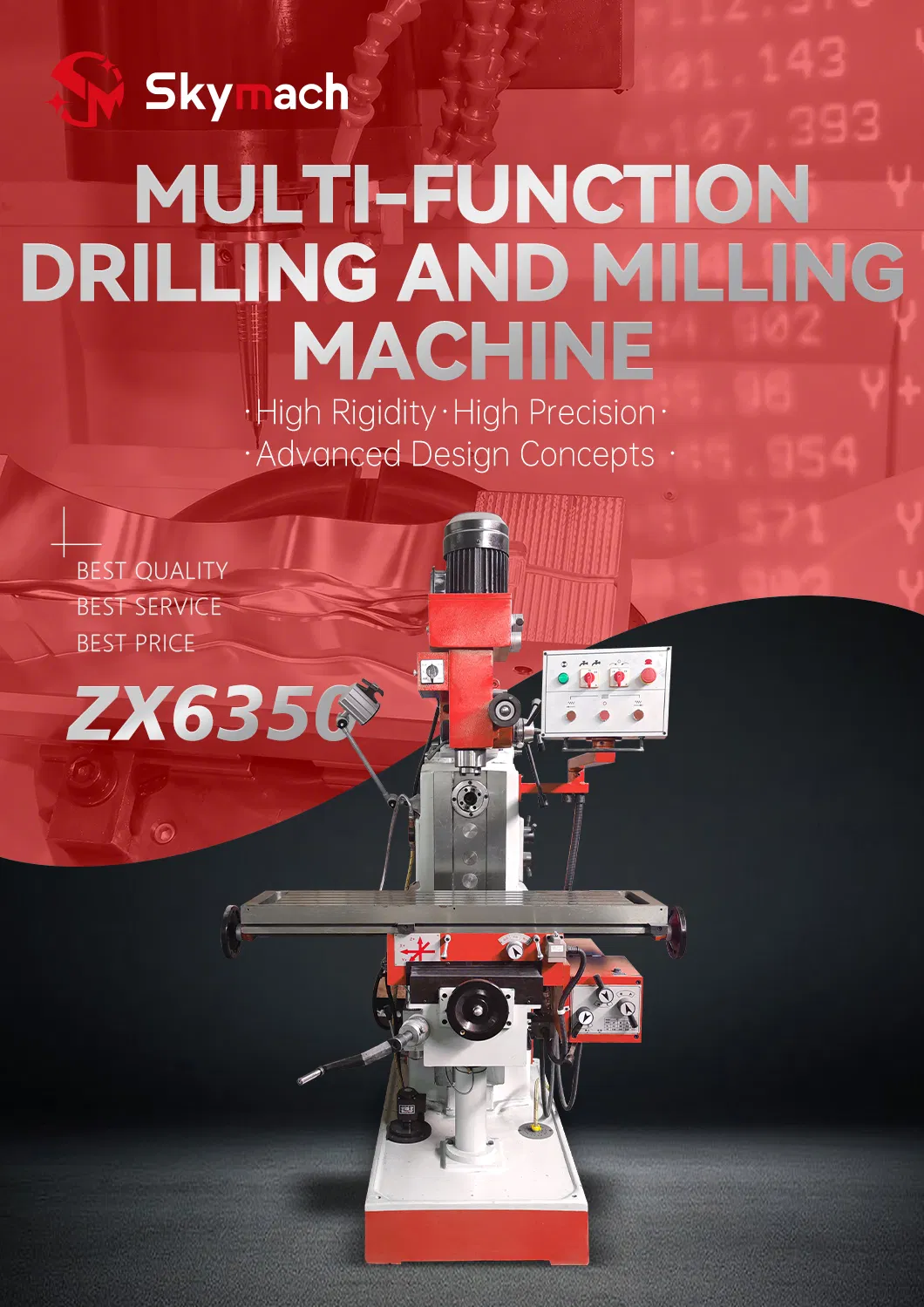 ZX6350 Manual Vertical Milling Machine