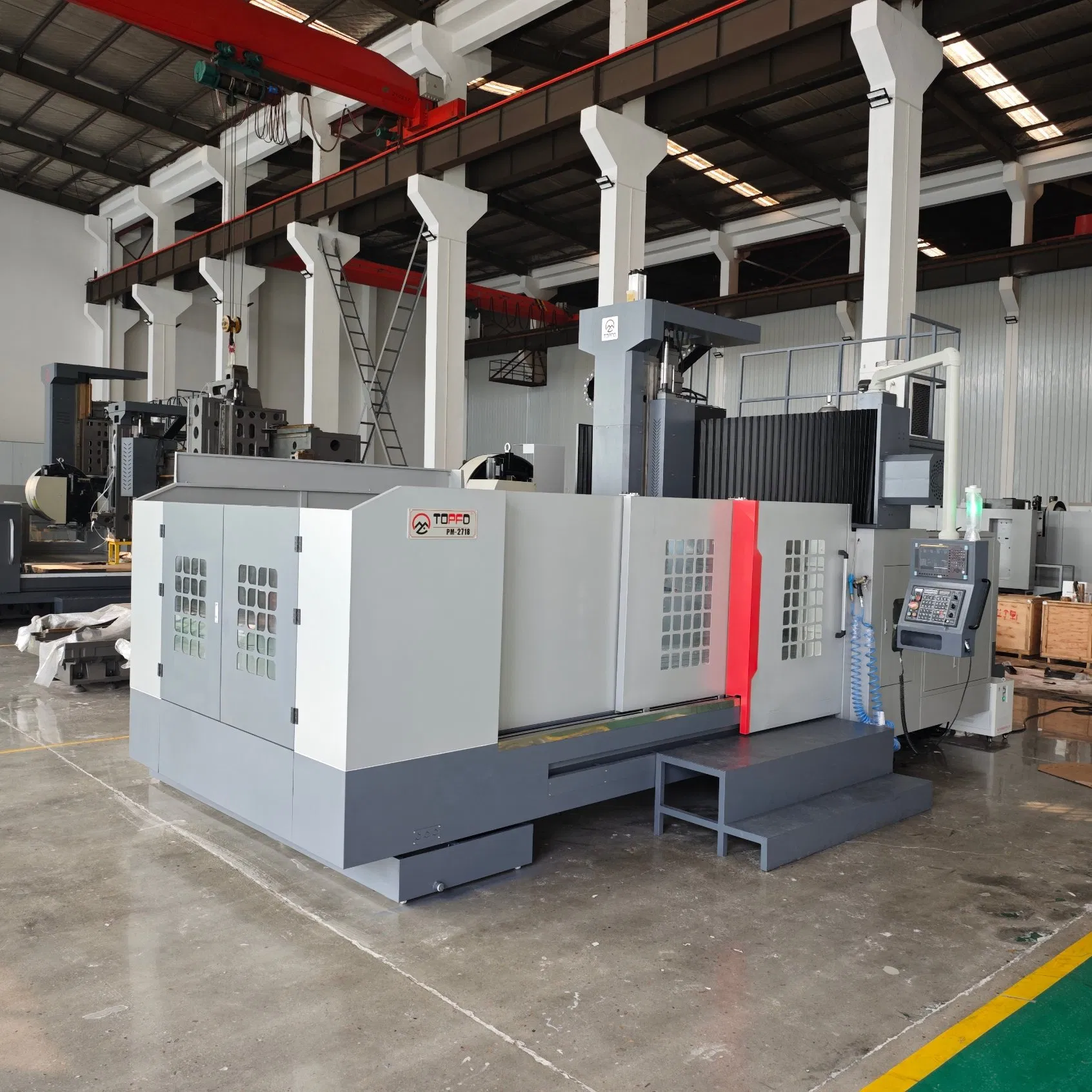 Pm-8042L High Precision Double Column Vertical CNC Gantry Drilling Milling Tapping Machine for Railway Industry Plate Flanges Tube Sheet