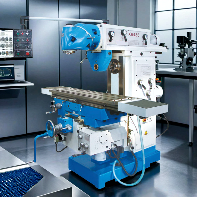 Universal Swivel Milling Head Mechanical Feed Horizontal and Vertical RAM Type Milling Machine X6436