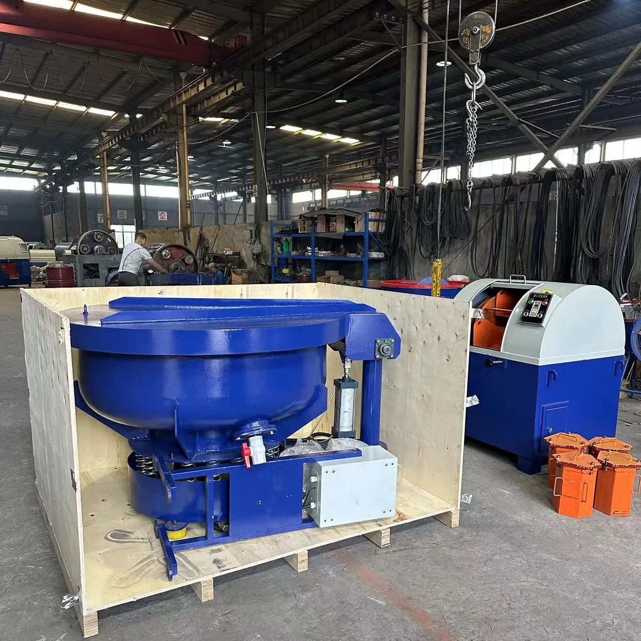 Vibratory Surface Grinding Machine for Metal Parts Deburring Small Parts Aluminium Iron Bowl Shape