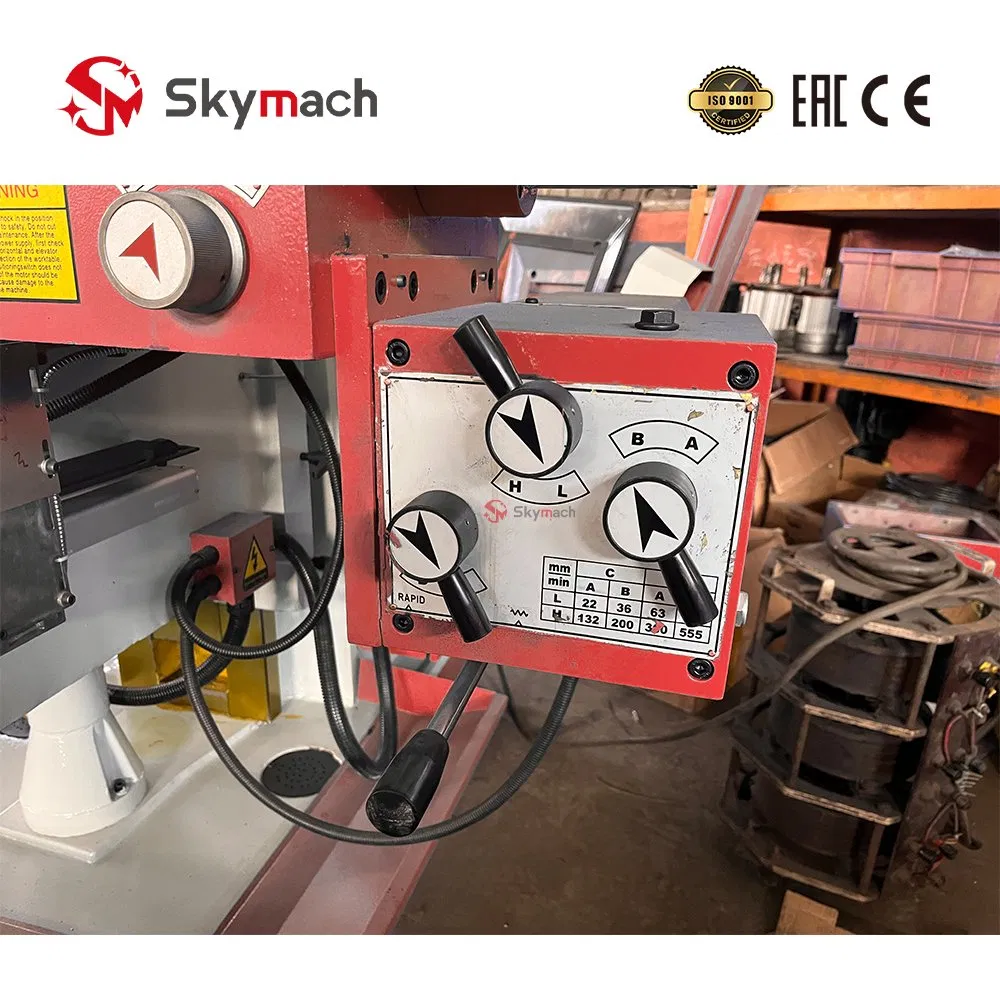 X6036 High Precision Vertical Knee Mill Machine with Geared Head and Swiveling Column for Toolroom Applications, Die Making, and Complex Component Machining.