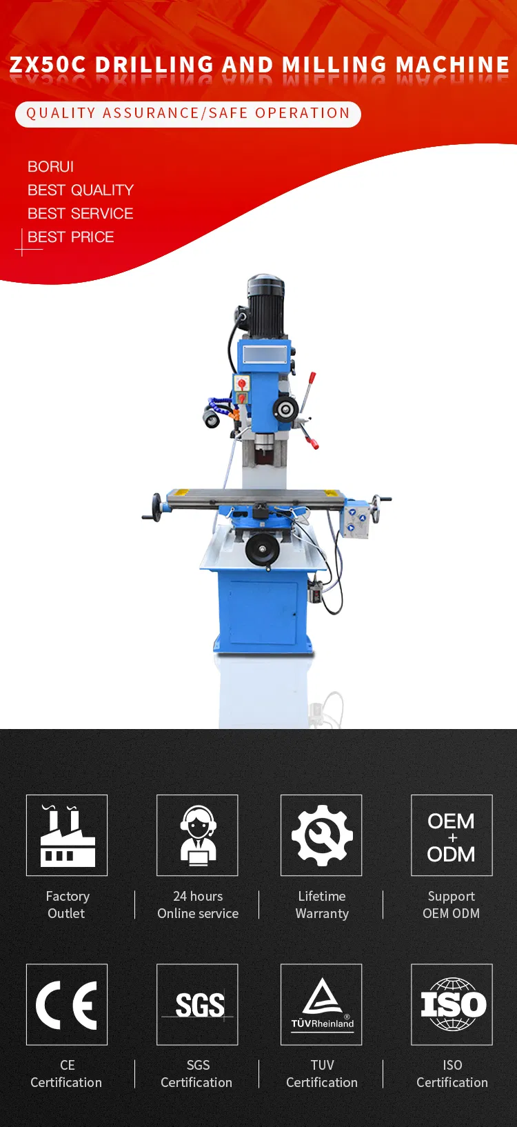 ZX50C Drill Mill Machine