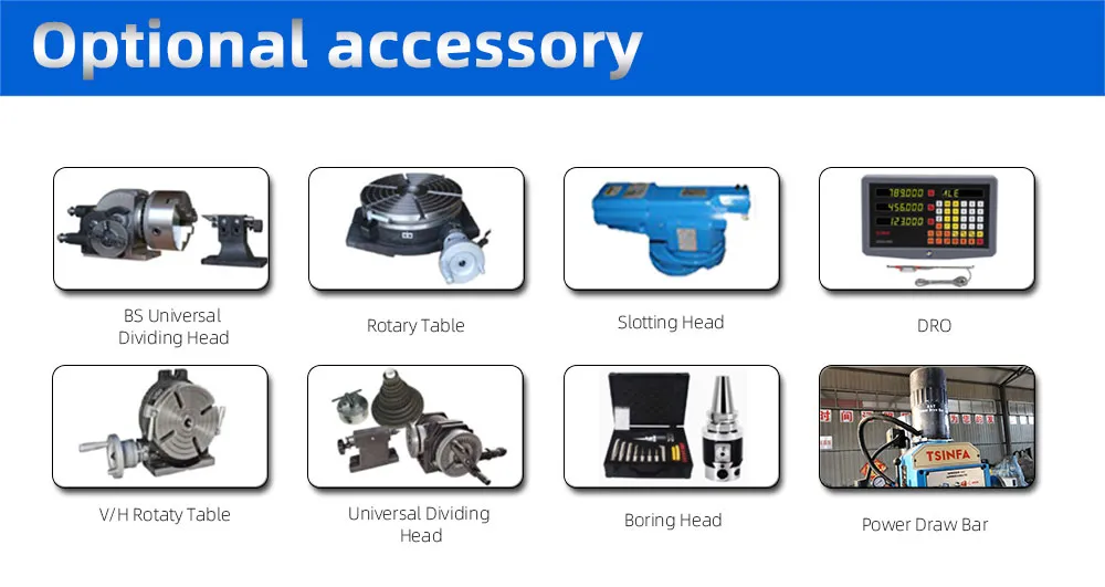 Vertical Horizontal Milling Details