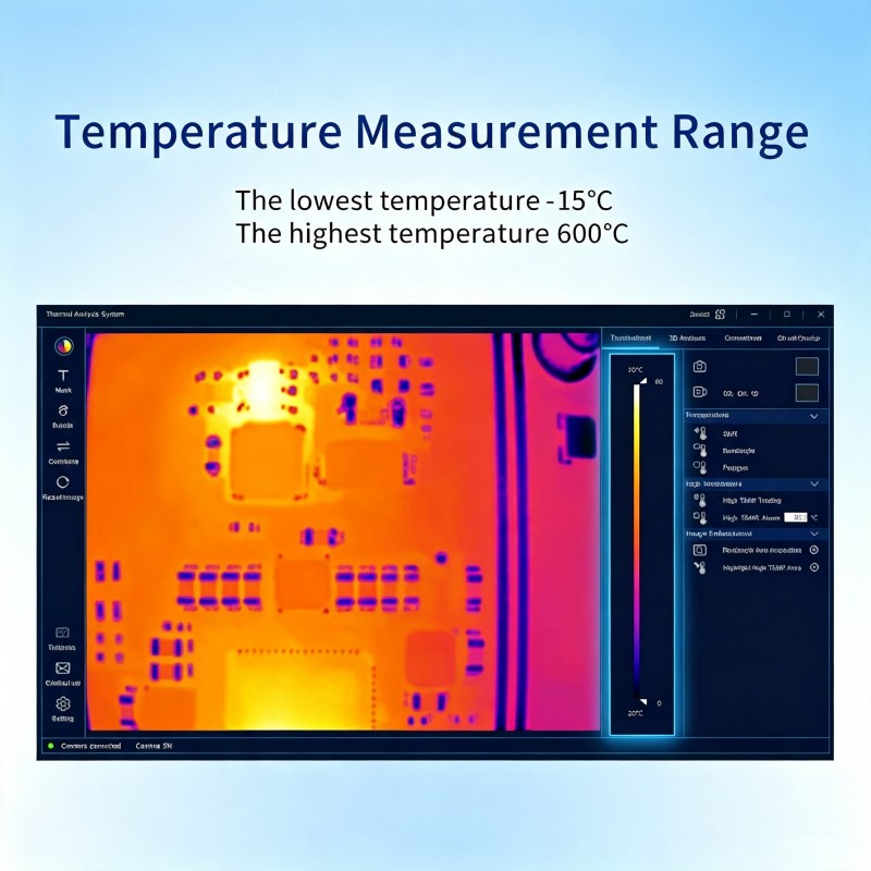 Wide Measurement Range from -15°C to 600°C