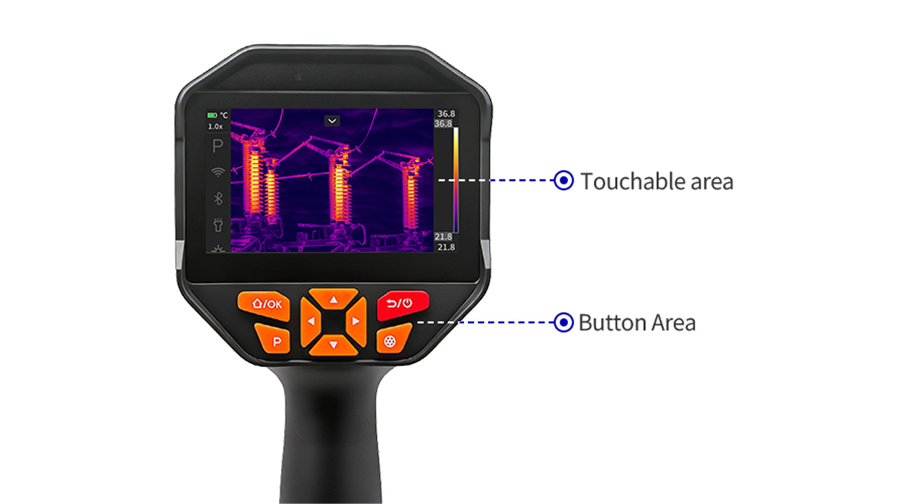Touchscreen and button operation