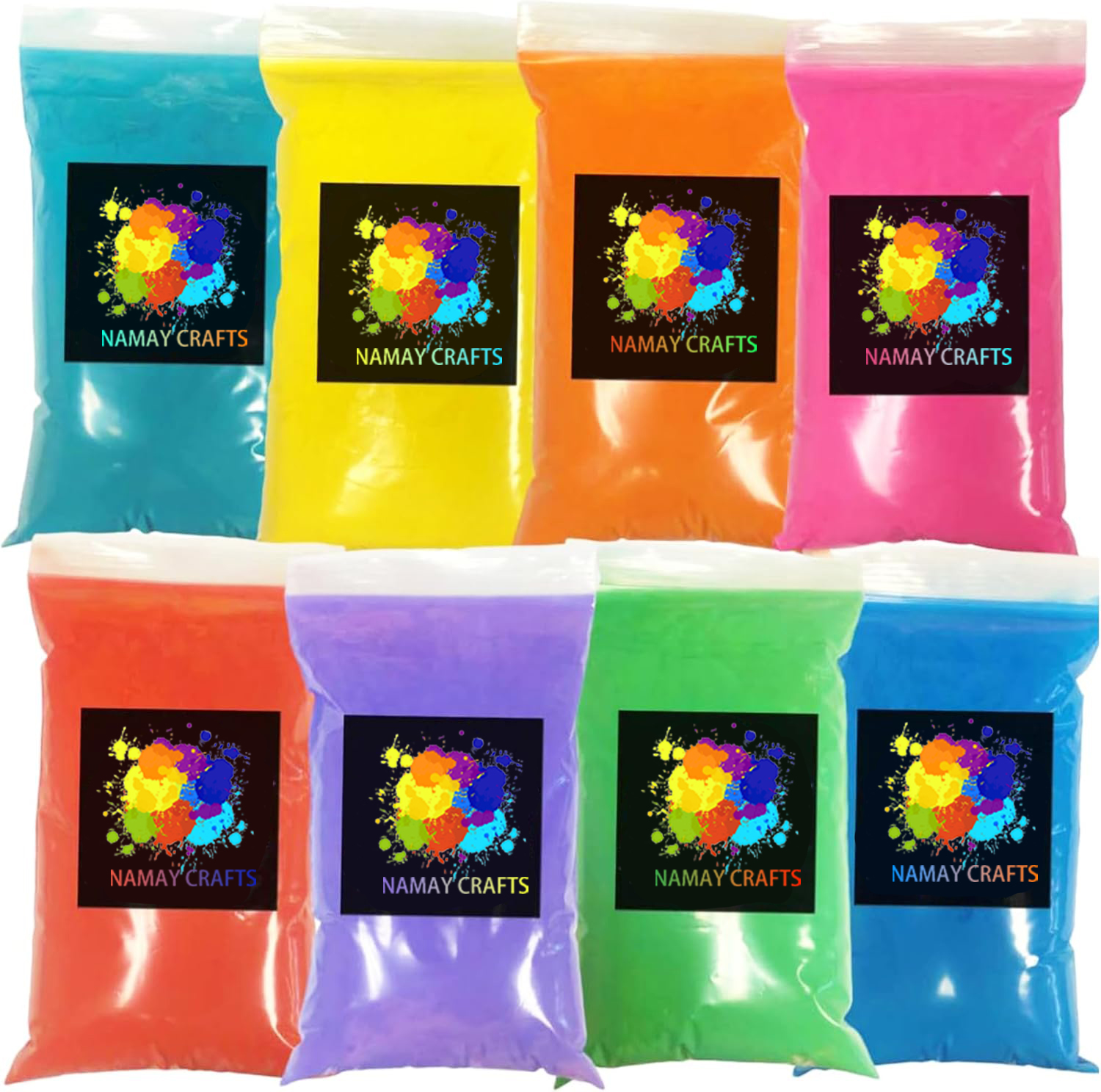 OEM Wholesale 100g Food Grade Cornstarch Holi Color Powder, Non-Toxic Biodegradable Powder For Gender Reveal &amp; Holi Festival