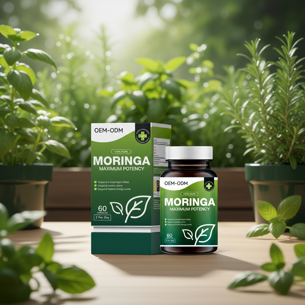Wrightlife Hot Sale Moringa Capsules Moringa Leaf Extract Supplement For Adults OEM Supported