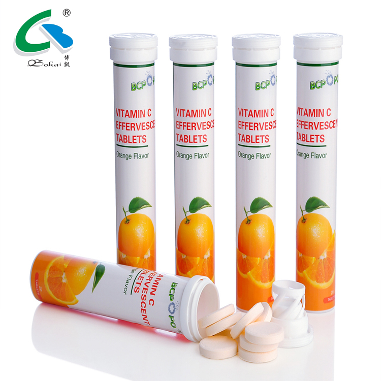 Functional vitamin c effervescent tablets