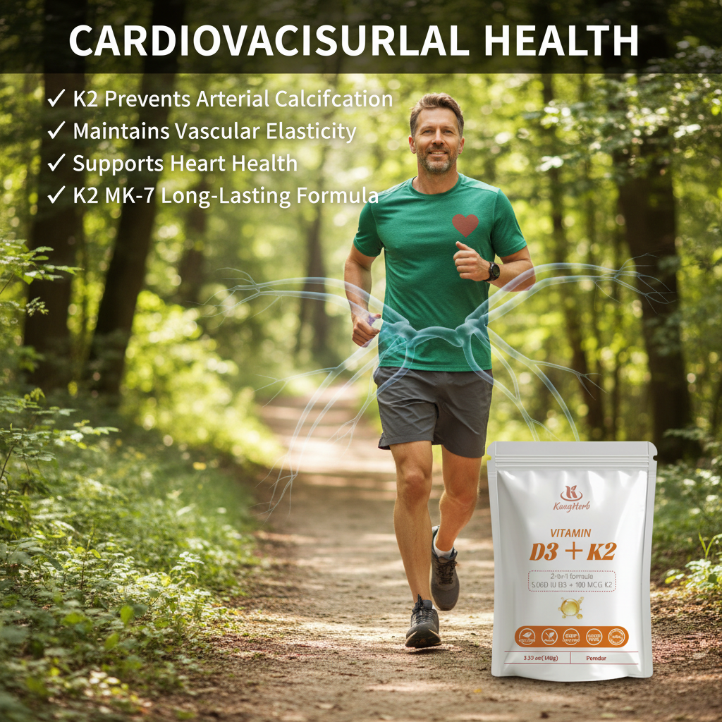 Pure Vitamine D3 K2 Mk7 Natto Price Raw Materials Food Grade 98% Bulk Vitamin K2 Mk7 Powder Vitamin D3 K2 Powder