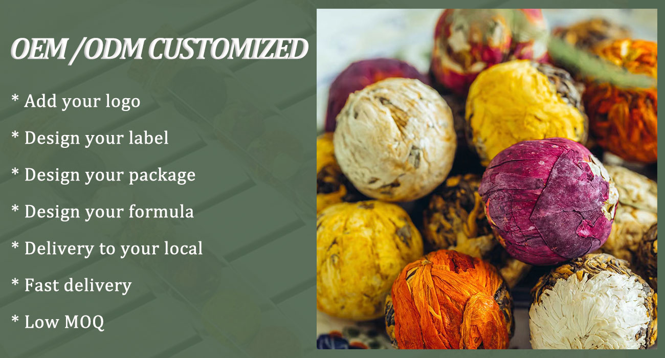 High Aroma Concentrated Blooming Tea Fine Craft Blooming Flower Tea Balls Dried Natural Edible Flower Tea Household Tea Brewing