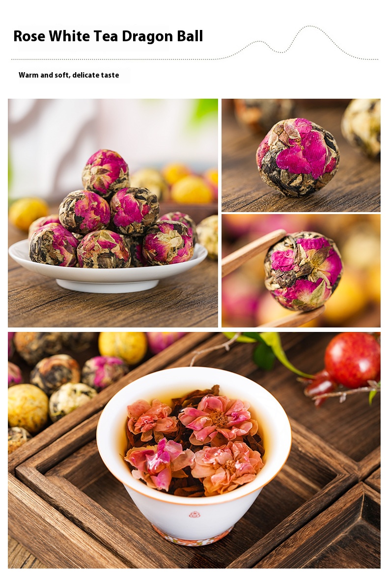 Natural Flower Tea Loose Leaves Display