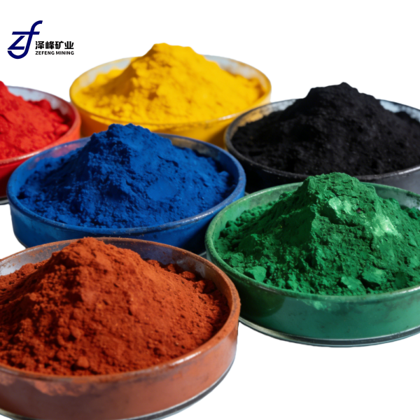 Multi-Color Industrial Grade Inorganic Iron Oxide Pigment Powder Red Yellow Green Blue Black For Ceramic Glaze Coating Pigment