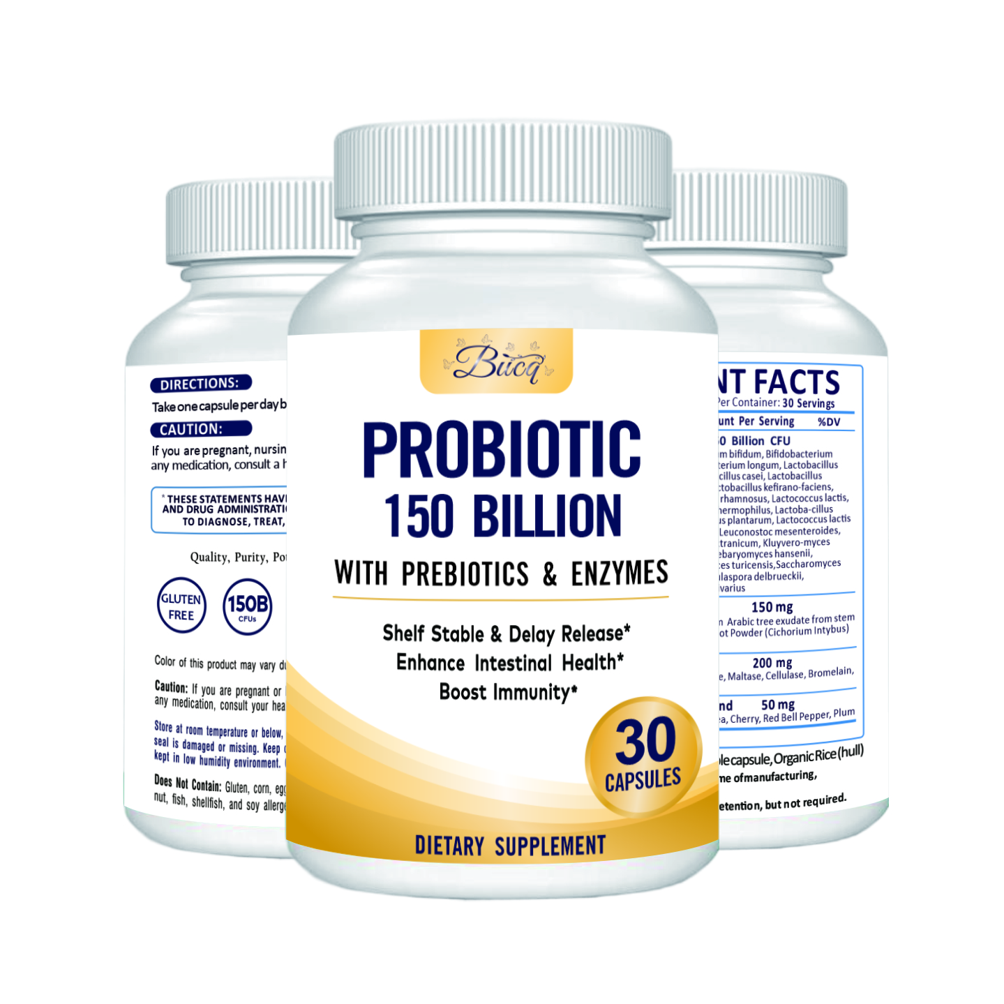 OEM Prebiotics Enzymes boost Immunity Enhance Intestinal Health PROBIOTIC 150 BILLION Capsule
