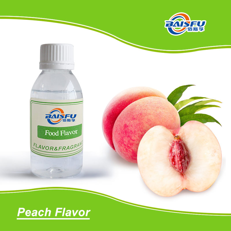 Food Grade Peach Flavor For Beverage, Juice, Cake, Yogurt, Candy | Natural Fruit Flavoring Concentrate | Baisfu Additives