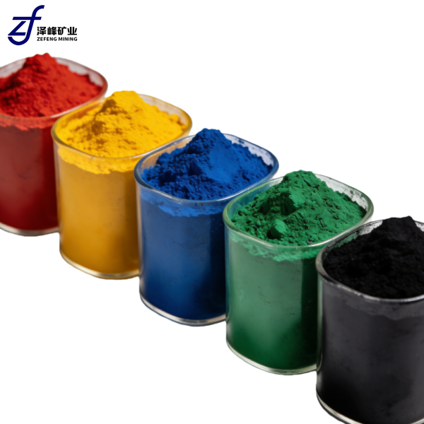 Multi-Color Industrial Grade Inorganic Iron Oxide Pigment Powder Red Yellow Green Blue Black For Ceramic Glaze Coating Pigment