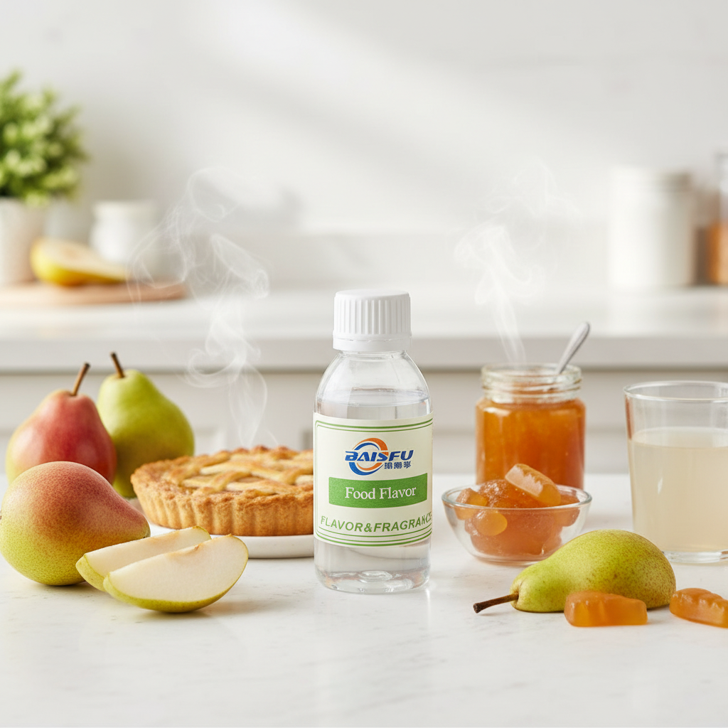 Premium Pear Flavor Food Flavoring Concentrate For Candy, Baking, Beverage &amp; Confectionery - Water Soluble Liquid