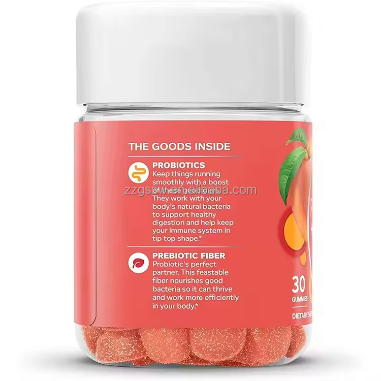 OEM Manufacturers Sell Probiotic and Prebiotic Gummies Directly Daily Dietary Supplements Own Brand Customizable Flavors