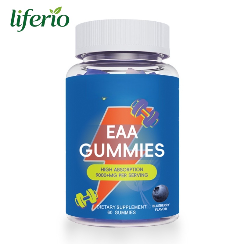 Wholesale EAA Gummies 9 Essential Amino Acids For Muscle Recovery &amp; Protein Synthesis High Potency Workout Supplement