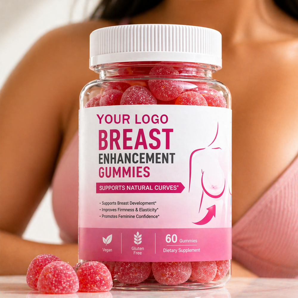 OEM/ODM Breast Enhancement Gummies Supplement 6 Billion Probiotics &amp; Vitamins For BBL Curves, Bust Firming &amp; Lifting Support