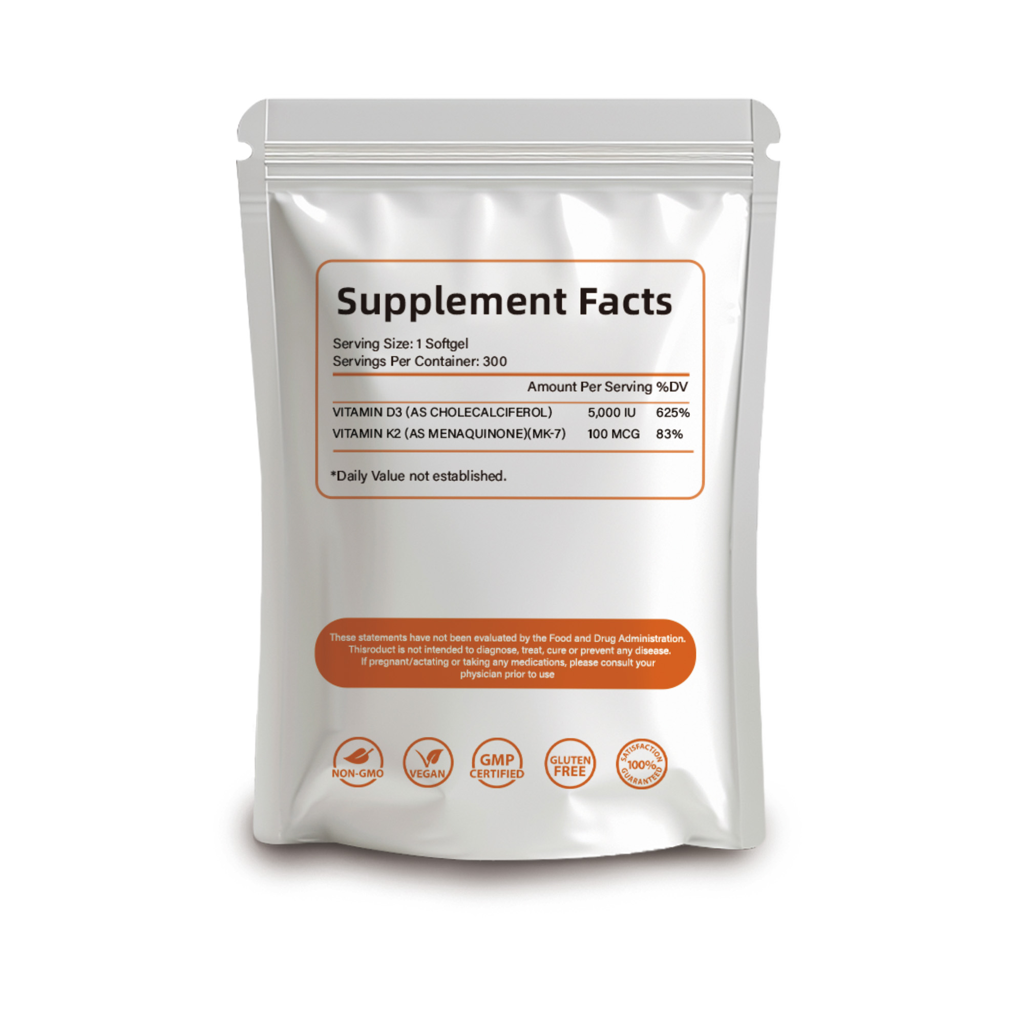 Pure Vitamine D3 K2 Mk7 Natto Price Raw Materials Food Grade 98% Bulk Vitamin K2 Mk7 Powder Vitamin D3 K2 Powder