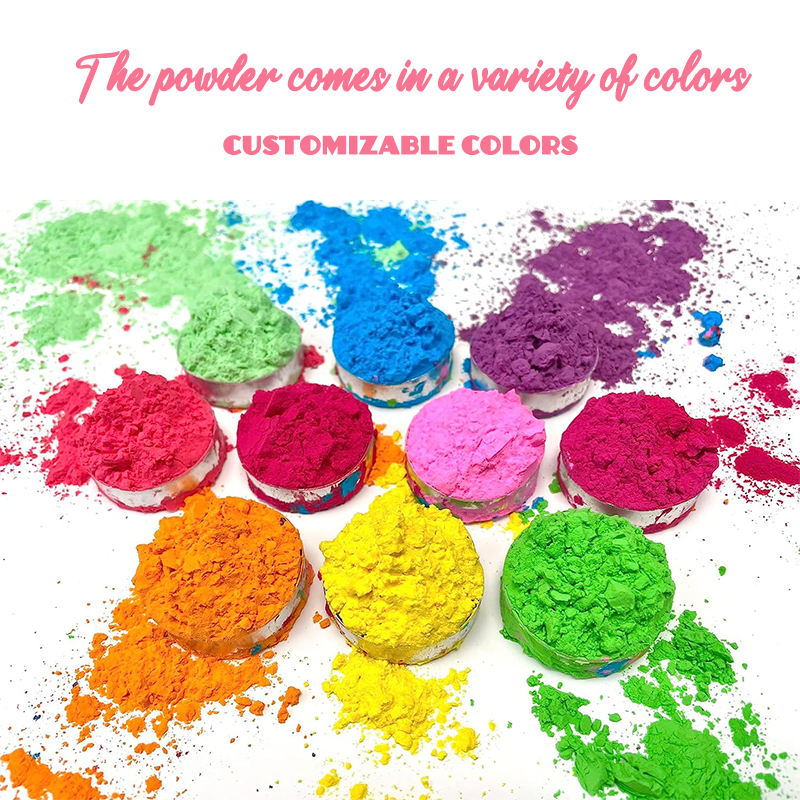 OEM Wholesale 100g Food Grade Cornstarch Holi Color Powder, Non-Toxic Biodegradable Powder For Gender Reveal &amp; Holi Festival