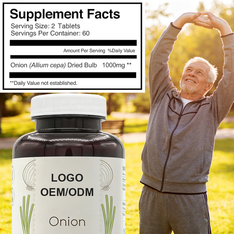 OEM/ODM Adult Antioxidant Dietary Supplement Onion Extract Tablets Enhance Immunity Contains Sulfur Other Active Ingredients