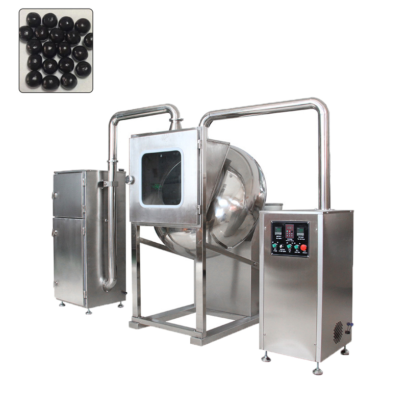 Stainless Steel Tablet Coating Pan with Spray Guns for Nutraceutical and Herbal Tablet Coating