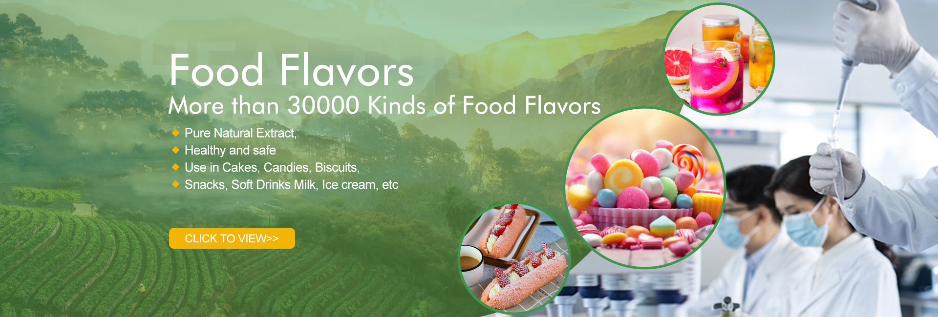 Peach Flavor Banner