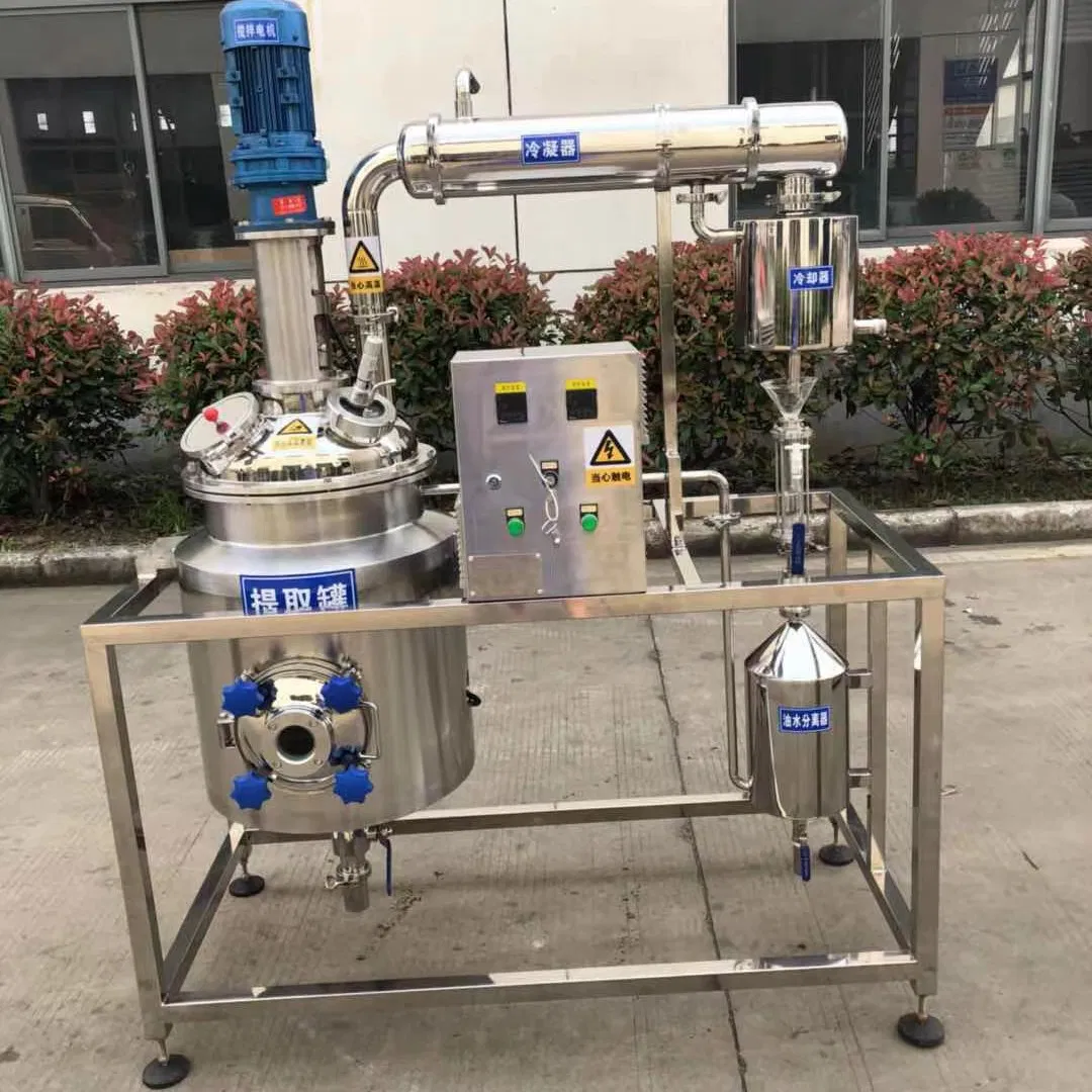 Lab Extractor Distiller 100L Plant Flower Essential Oil Extraction Machine