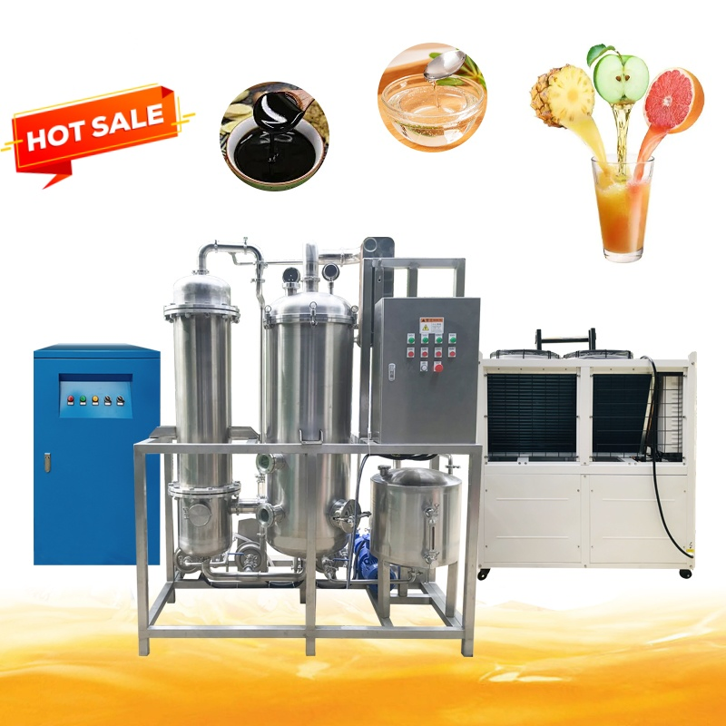 Vacuum Wiped Falling Film Evaporator with Chiller and Heating System Small Ethonal Evaporator Single Effect for Hemp Oil