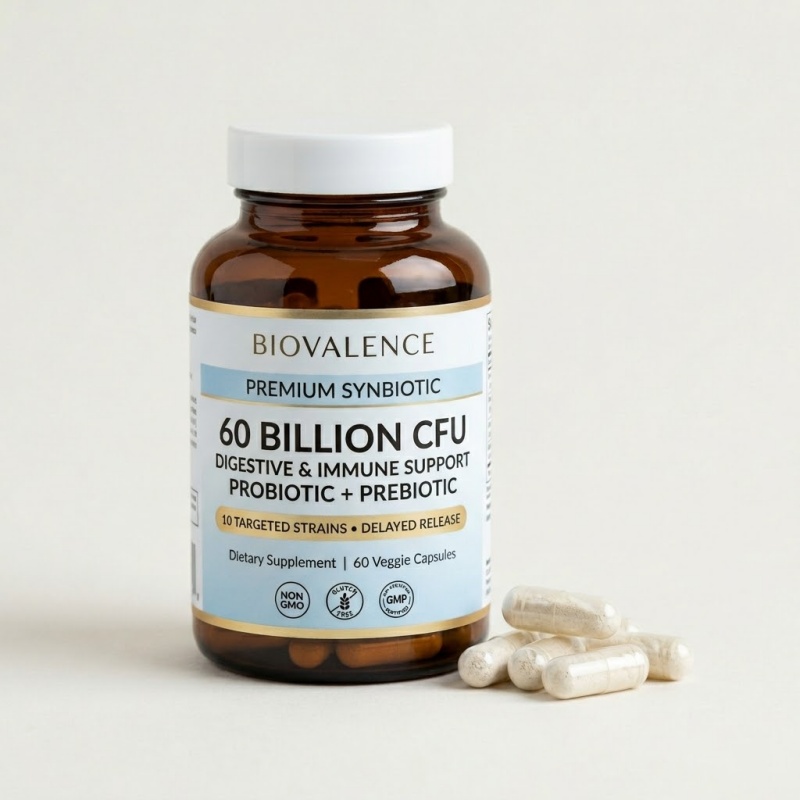 Astrawell Probiotic &amp; Prebiotics Capsules for Gut Health &amp; Digestive Support | OEM Private Label