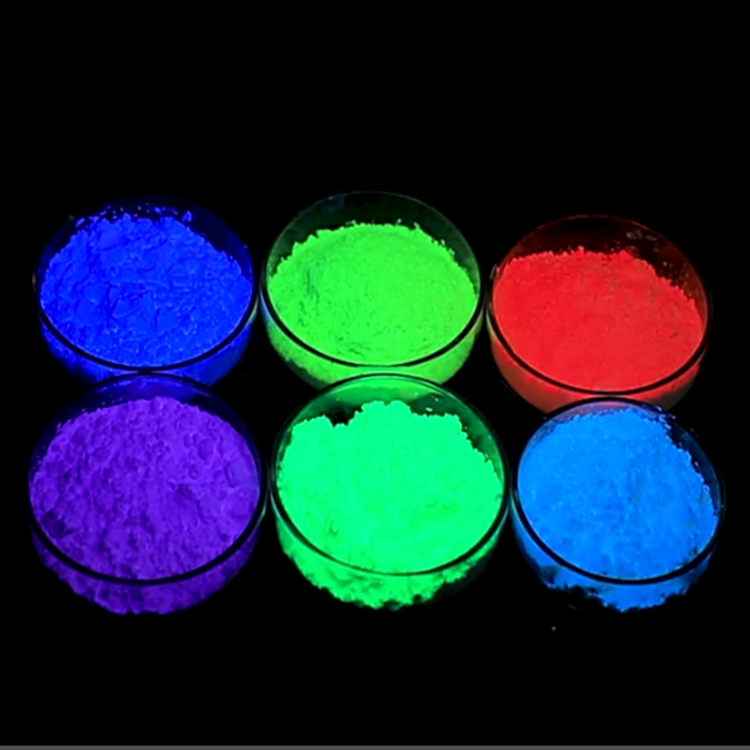 UV Fluorescent Powder 365nm Invisible Organic Anti-Counterfeiting Pigment Security Red Yellow Blue Green For Leather Pigments