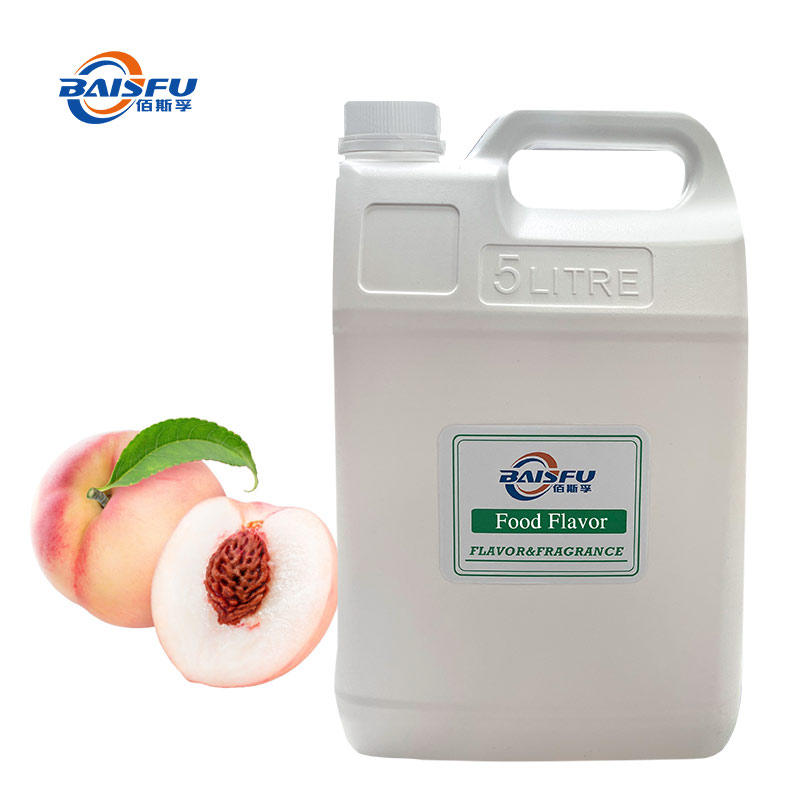 Food Grade Peach Flavor For Beverage, Juice, Cake, Yogurt, Candy | Natural Fruit Flavoring Concentrate | Baisfu Additives