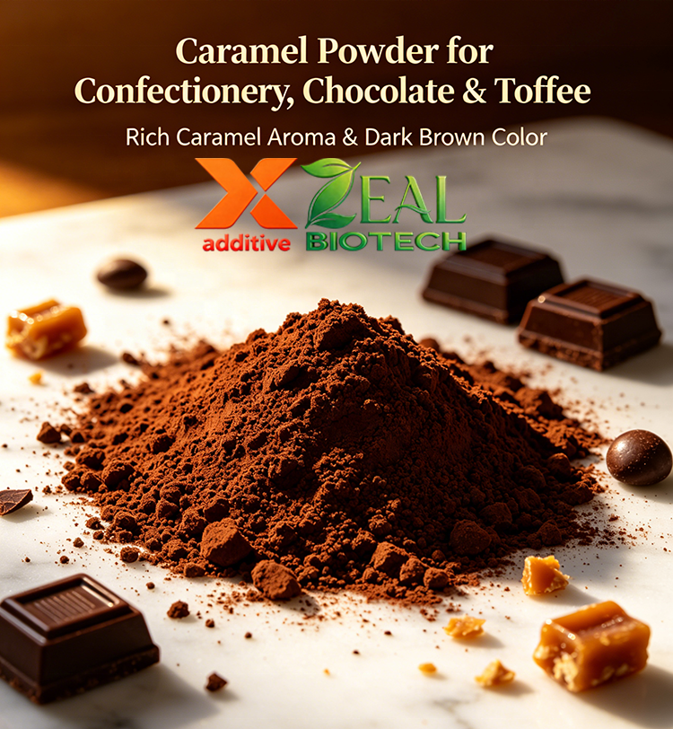 Caramel Powder CAS 8028-89-5 | E150a/c/d Natural Food Color Flavor | Spray-Dried Dry Mix Beverage Bakery Confectionery ZEAL
