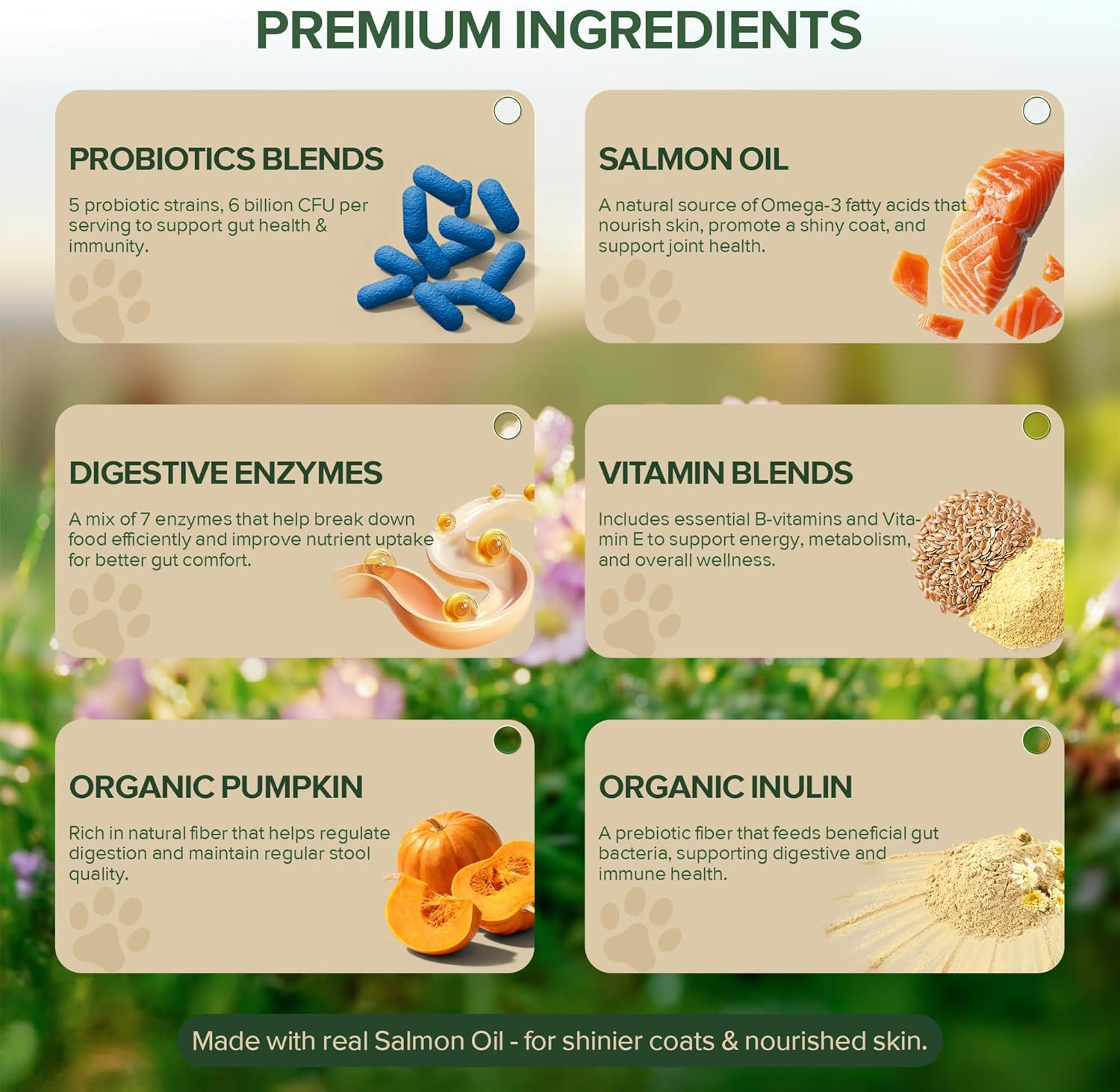 Factory Price Natural Probiotic Tablets Dogs Duck Flavor Gut Balance Skin Comfort Immune Digestive Support 6B CFU Probiotics