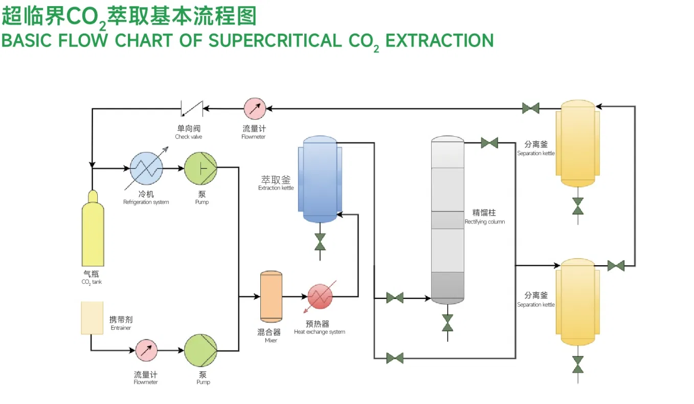 Supercritical CO2 Flow Chart