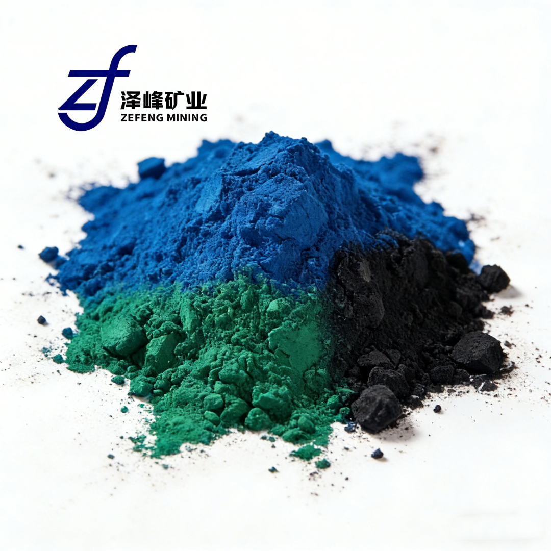 Multi-Color Industrial Grade Inorganic Iron Oxide Pigment Powder Red Yellow Green Blue Black For Ceramic Glaze Coating Pigment