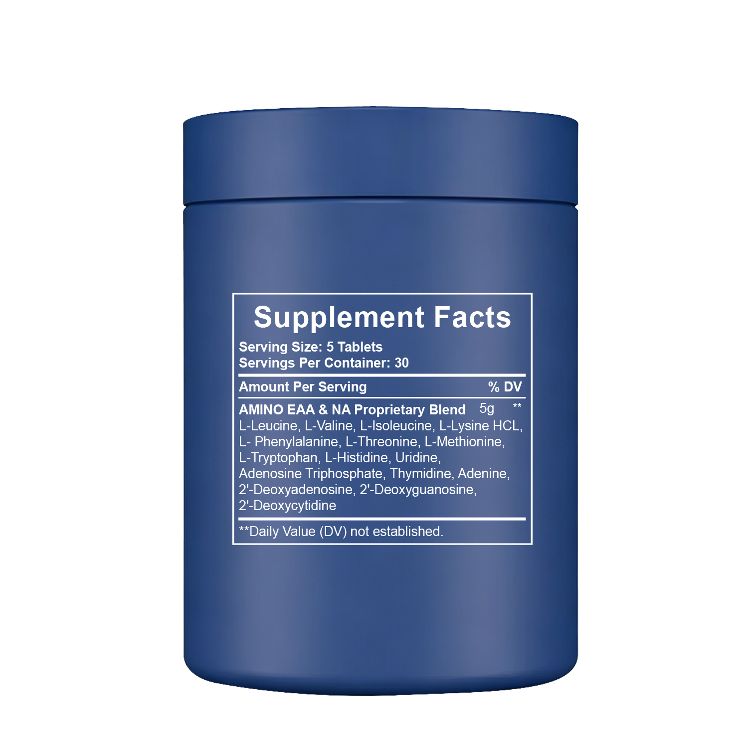 Hot-selling Amino Acids Tablets Supplement with BCAAs, Lysine, Tryptophan, Leucine &amp; Methionine for Pre/Post Workout &amp; Muscle