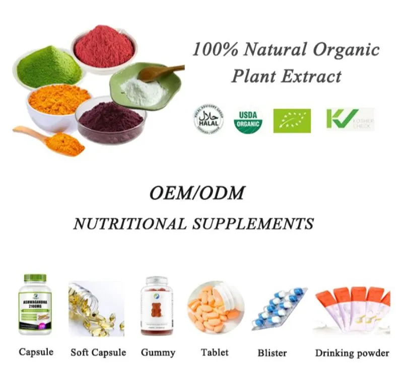 High Purity All Natural 98% Curcumin Raw Material for Antioxidant Products
