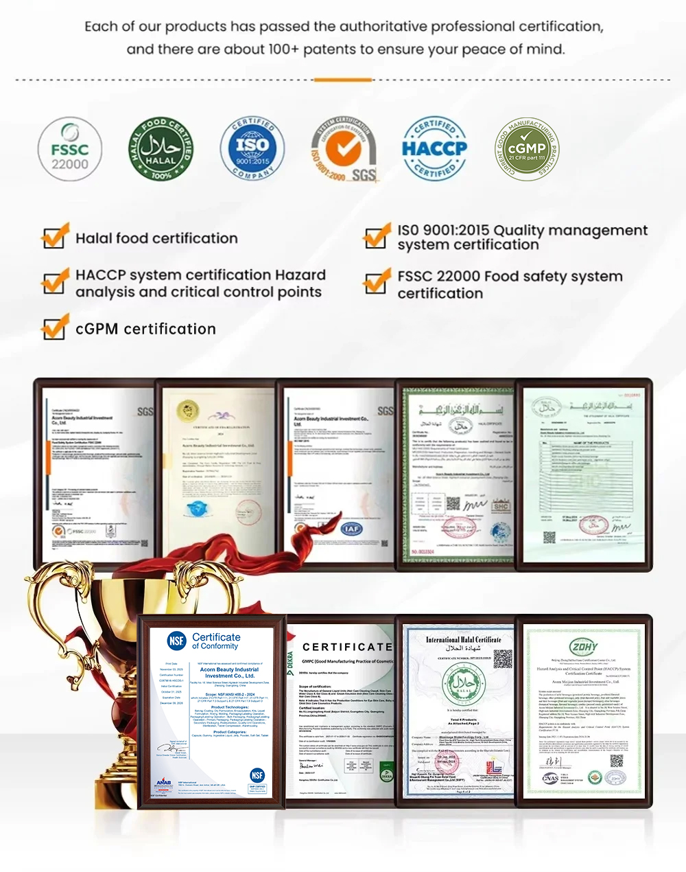 Certifications