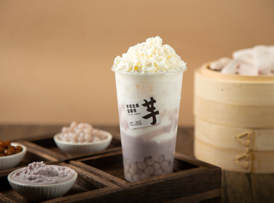 Natural Water Soluble Taro Flavor Solid Drink Powder OEM Private Label Bubble Tea Ingredient