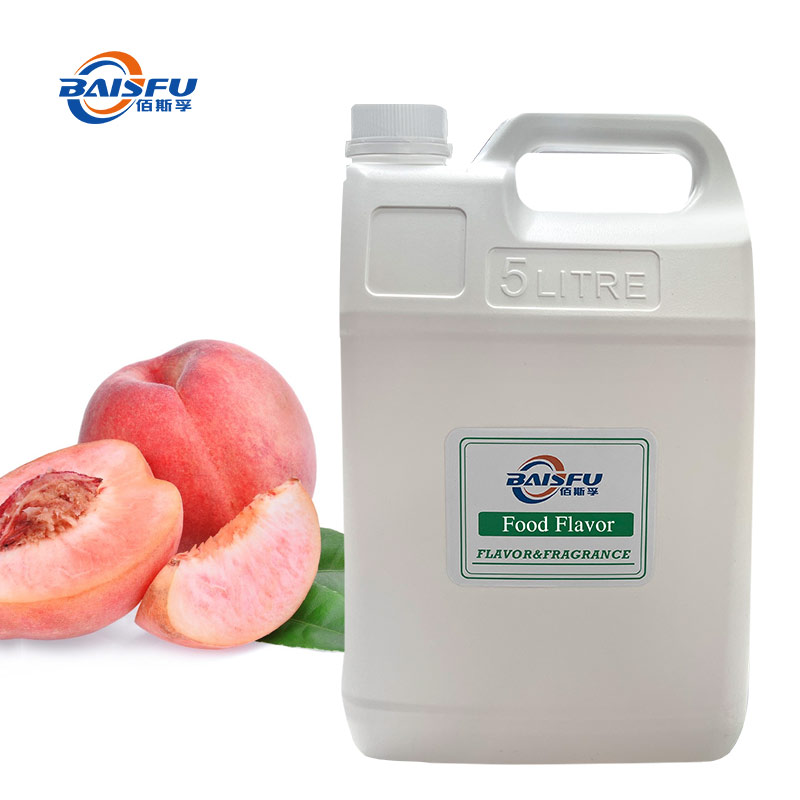 Food Grade Peach Flavor For Beverage, Juice, Cake, Yogurt, Candy | Natural Fruit Flavoring Concentrate | Baisfu Additives