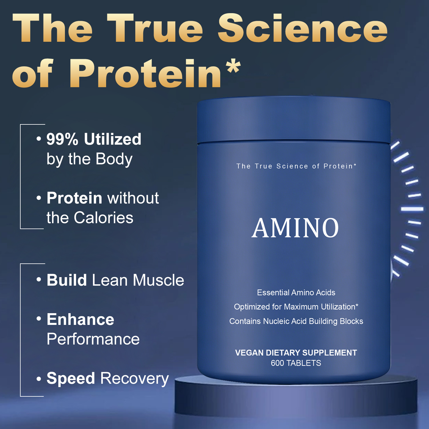 Hot-selling Amino Acids Tablets Supplement with BCAAs, Lysine, Tryptophan, Leucine &amp; Methionine for Pre/Post Workout &amp; Muscle