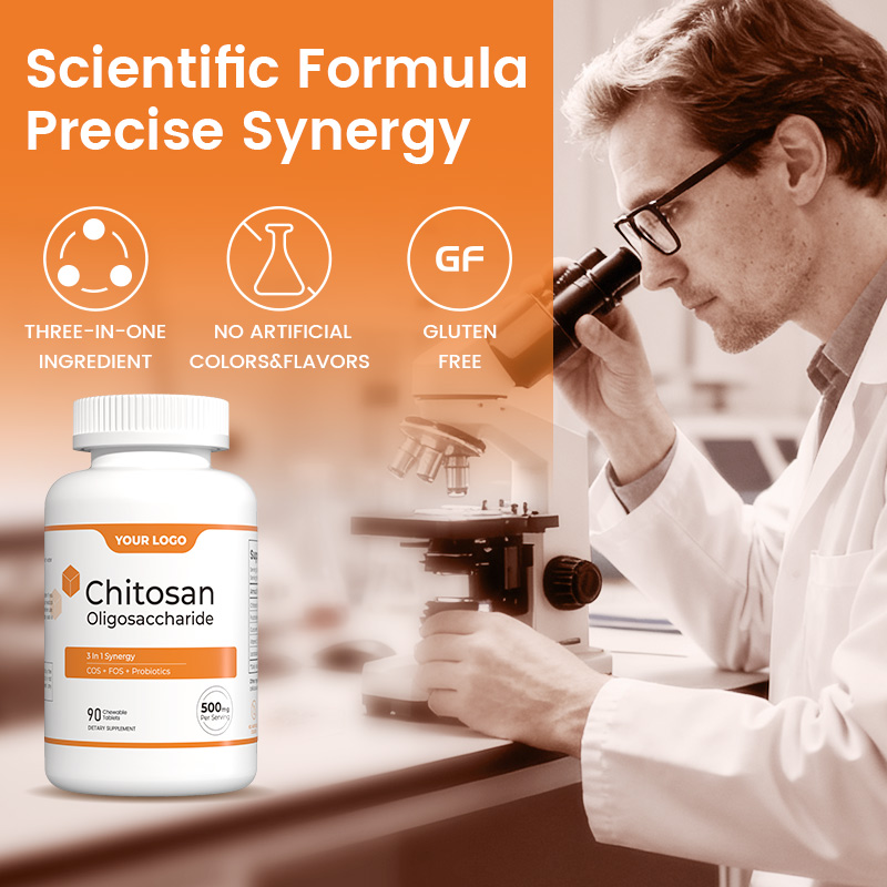 Healthy Weight Management Chitosan Oligosaccharide Tablets with Probiotic&amp;Curcumin CGMP ISO Factory Direct OEM