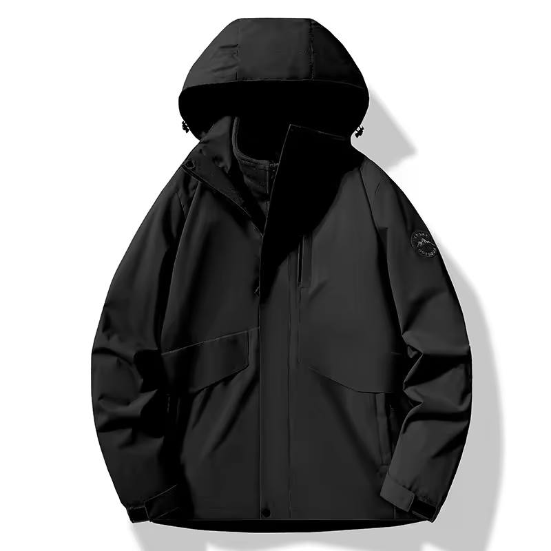 Autumn and Winter Three-in-one Windbreaker for Both Men and Women Custom-made Waterproof and Windproof Detachable Jacket