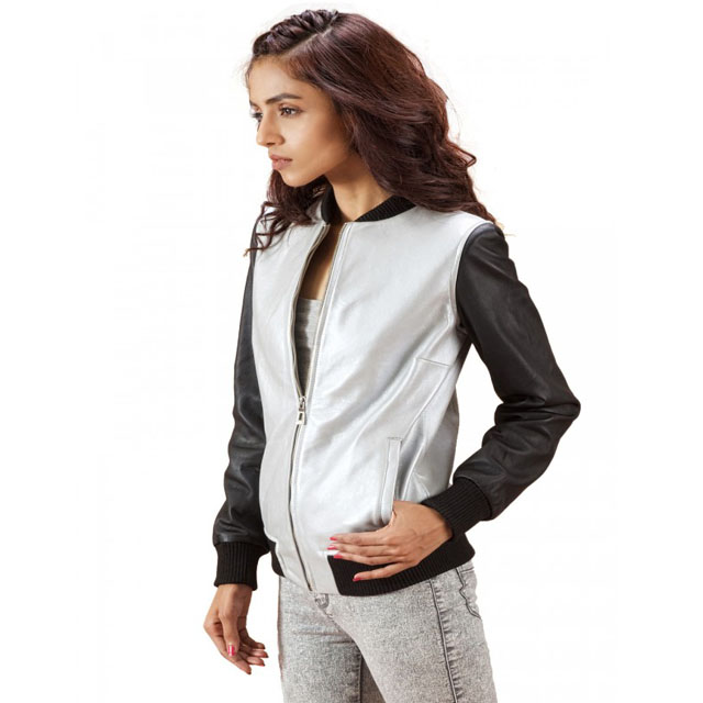 Latest Small Polyester Canvas Winter Breathable Eco-Friendly Front Outdoor Women's Zipper Bomber Jackets | Women's Fashion
