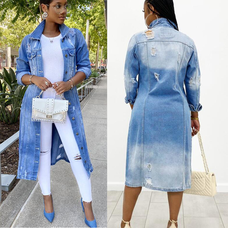 High Quality Long Sleeve Casual Denim Jeans Women Jean Jackets for Ladies Jeans Jacket Women
