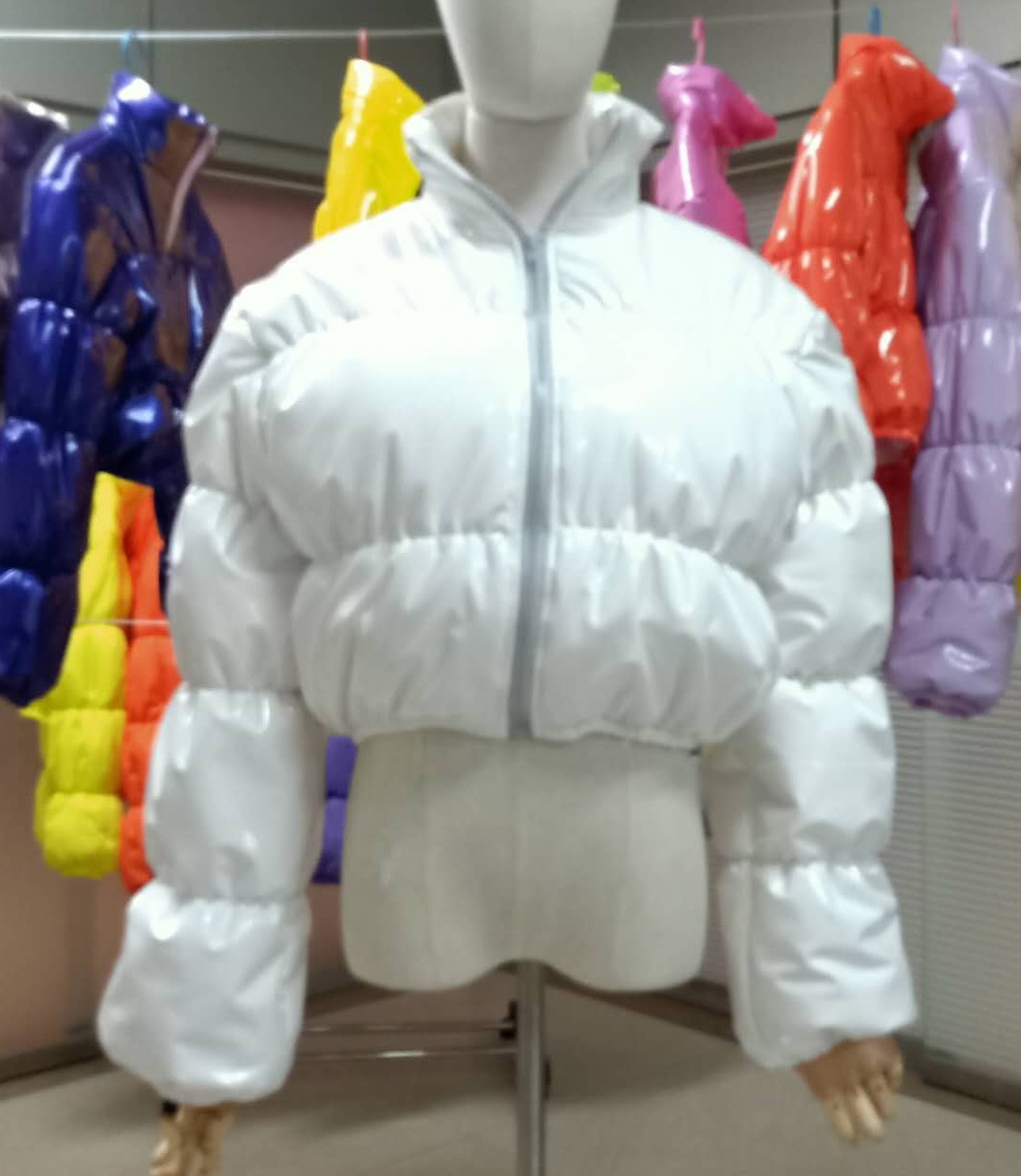 Short down parka jacket