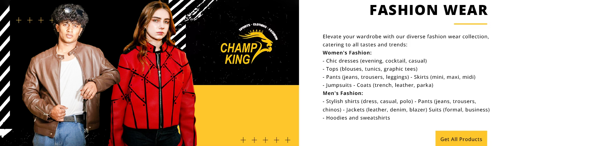 Women Leather Jacket Banner