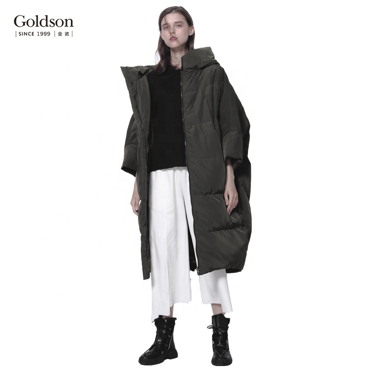 High Quality ODM Women's Winter Jacket Fashionable White down Coat Hood Packable Windproof Waterproof Quilted Puffer Long Coat